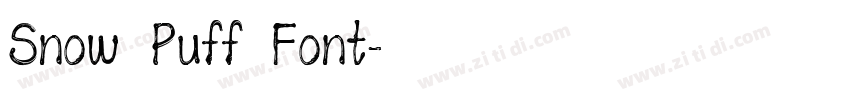 Snow Puff Font字体转换